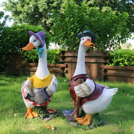 仿真户外动物雕塑卡通鸭子装饰品园林景观别墅花园庭院工艺品摆件