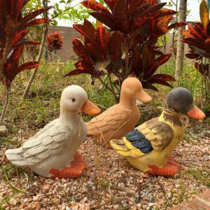 陶瓷鸭子家居摆件工艺品 园艺花园庭院假山水池装饰品