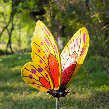 花园庭院园林装饰品户外摆设玻璃钢树脂工艺品仿真大蝴蝶动物摆件